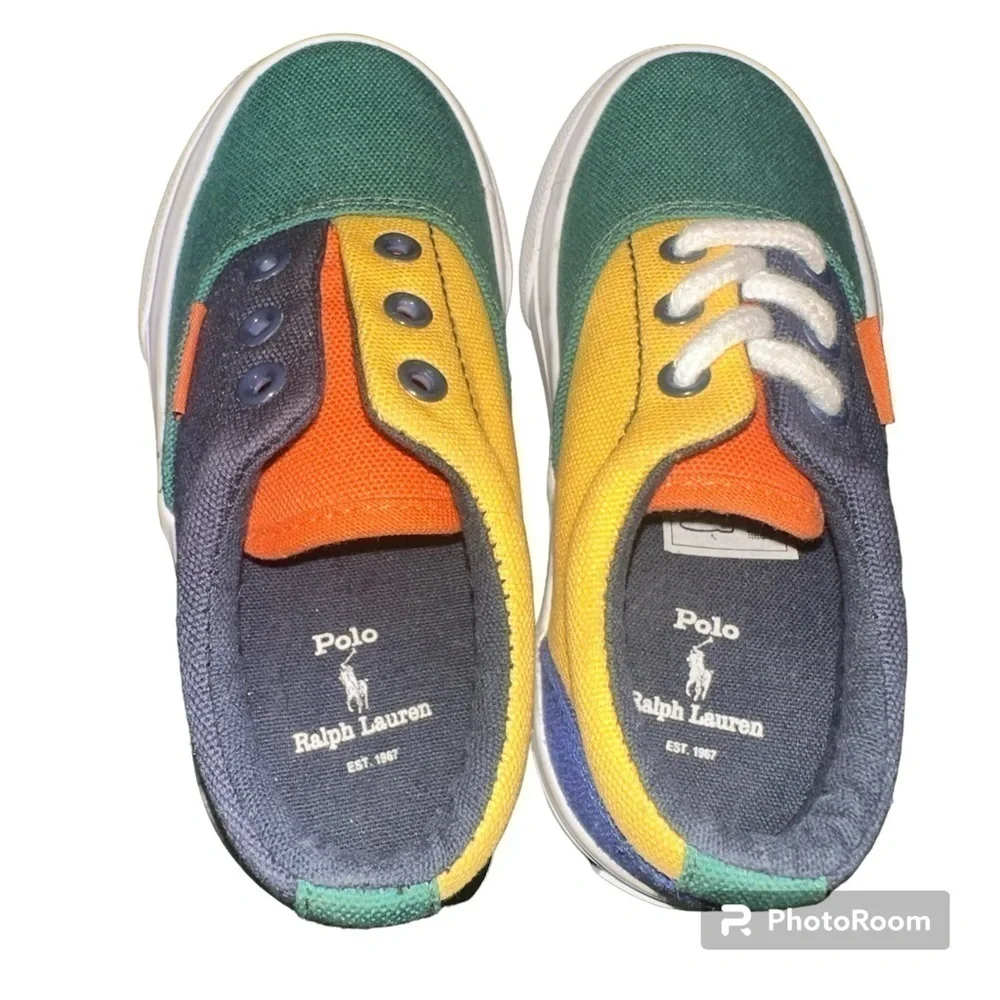 Polo Ralph Lauren Keaton, a skate inspired color block sneakers sz 8